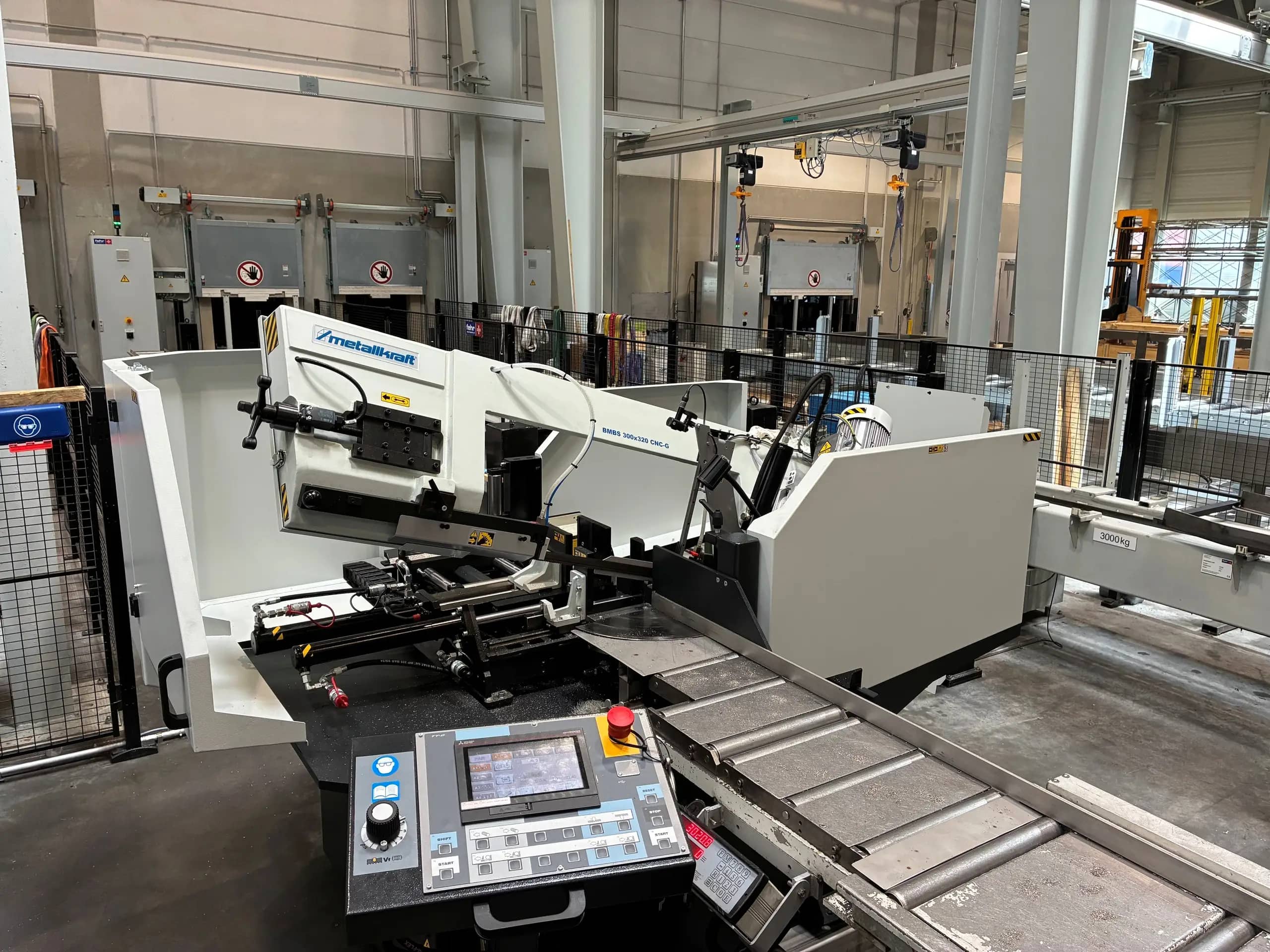 Neu bei uns: Sägemaschine in Betrieb